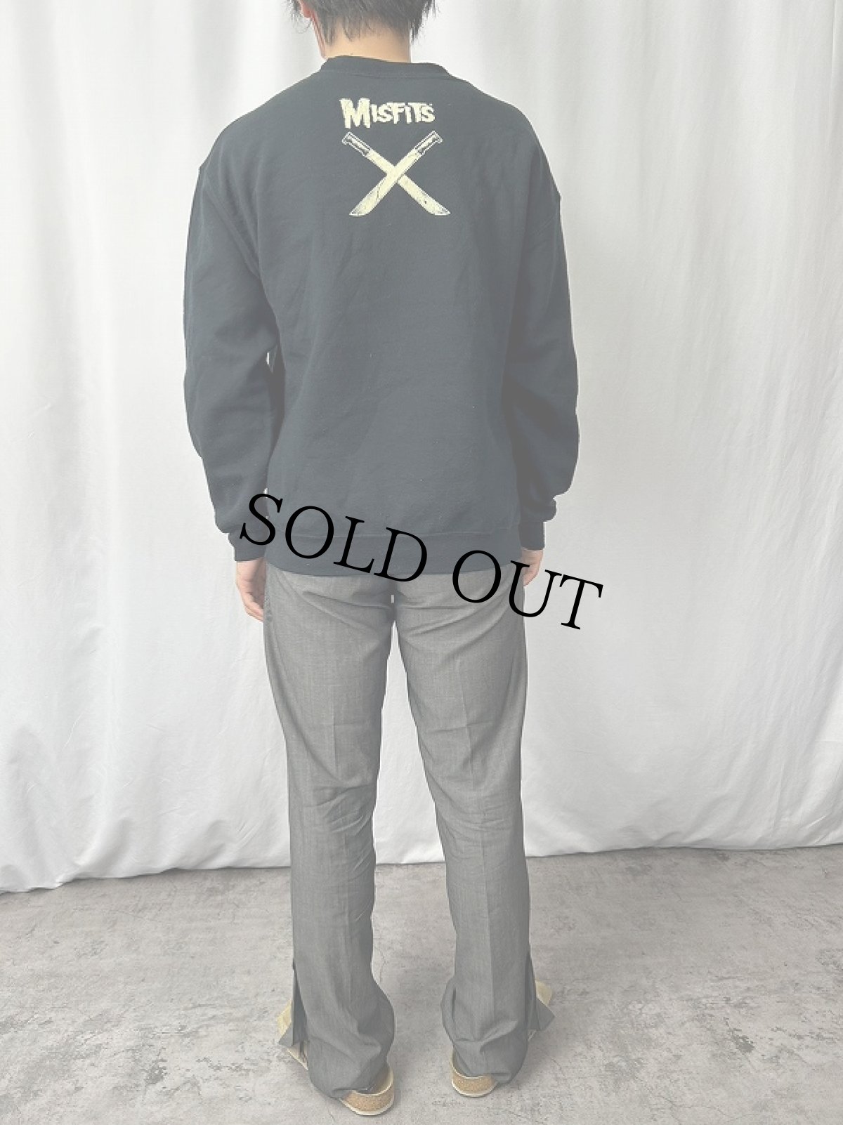 画像3: MISFITS ハードコアパンクバンド プリントスウェット BLACK M (3)