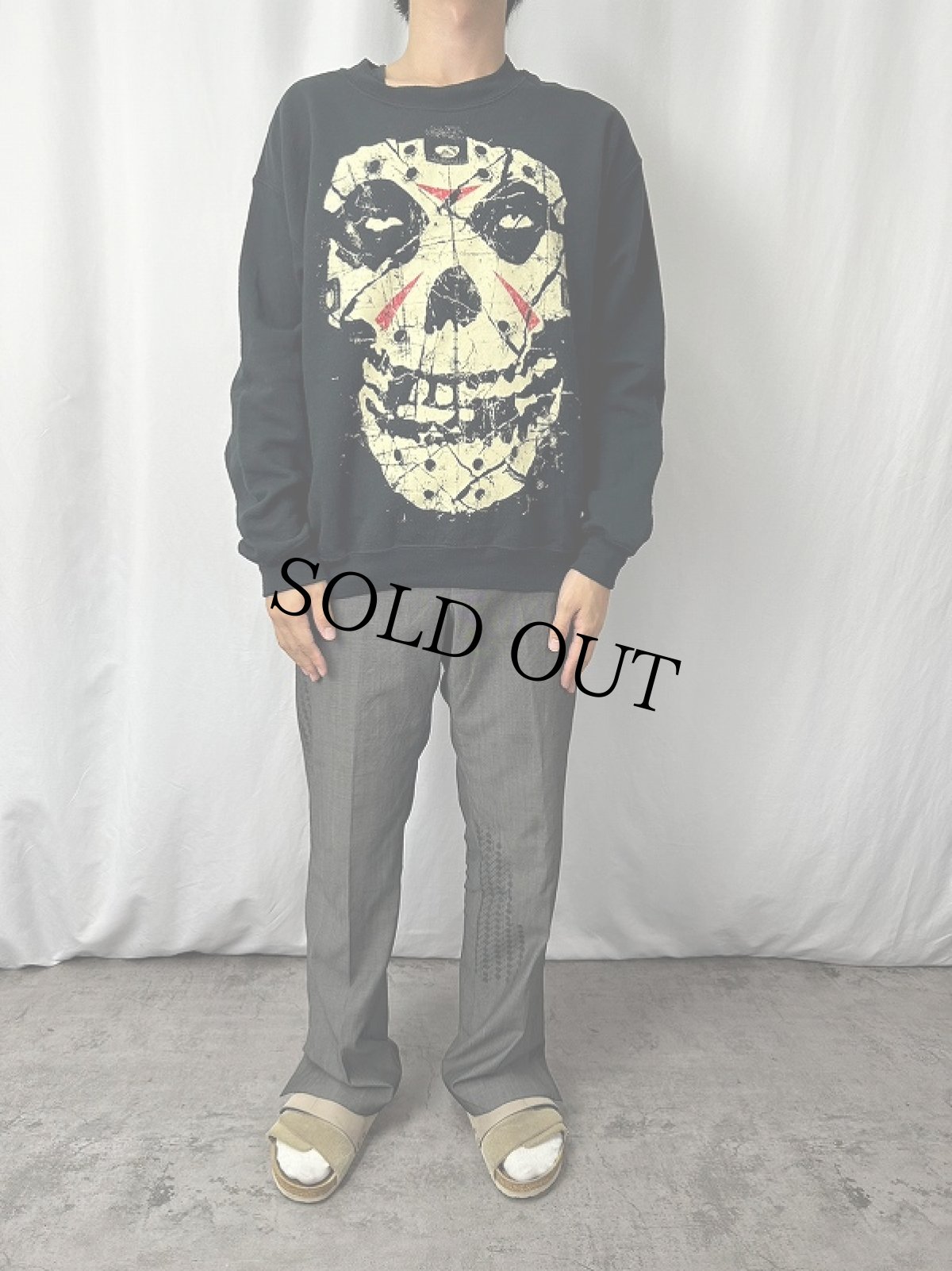 画像2: MISFITS ハードコアパンクバンド プリントスウェット BLACK M (2)