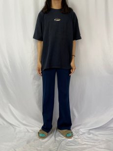 画像2: 90's〜 OAKLEY USA製 ロゴプリントTシャツ XXL BLACK (2)
