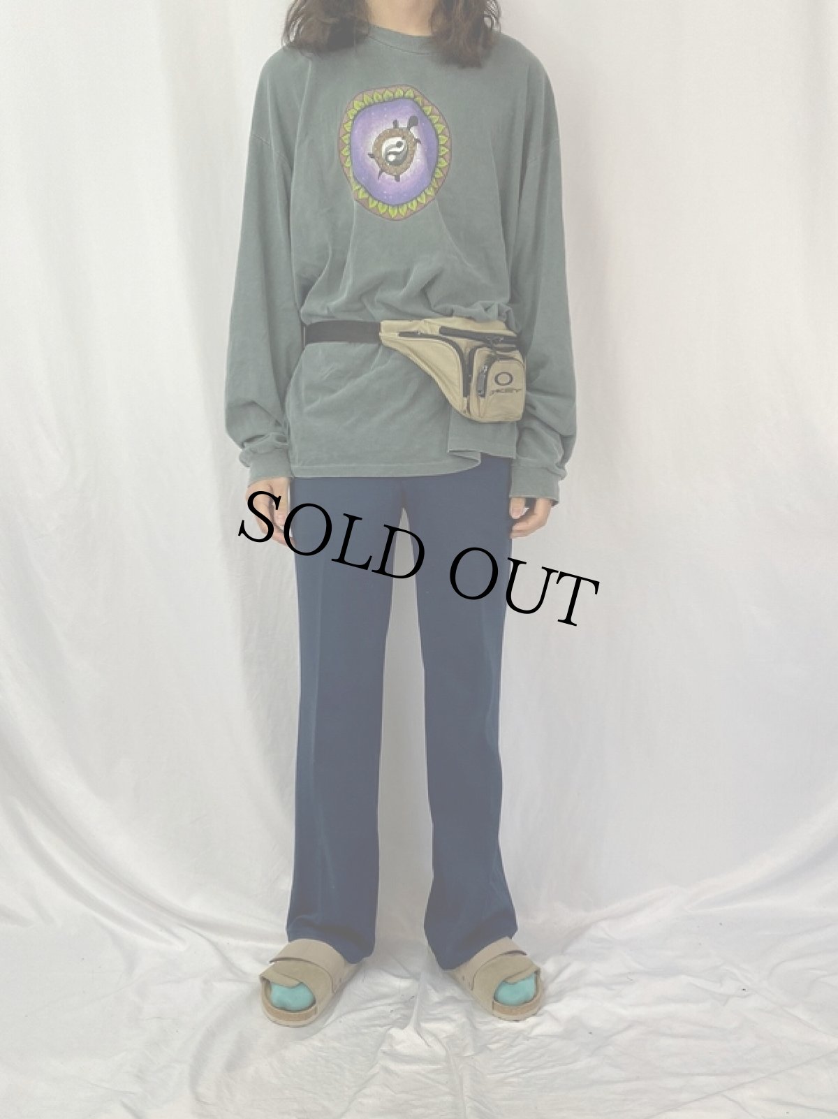 画像2: OAKLEY ロゴ刺繍ウエストバッグ  (2)