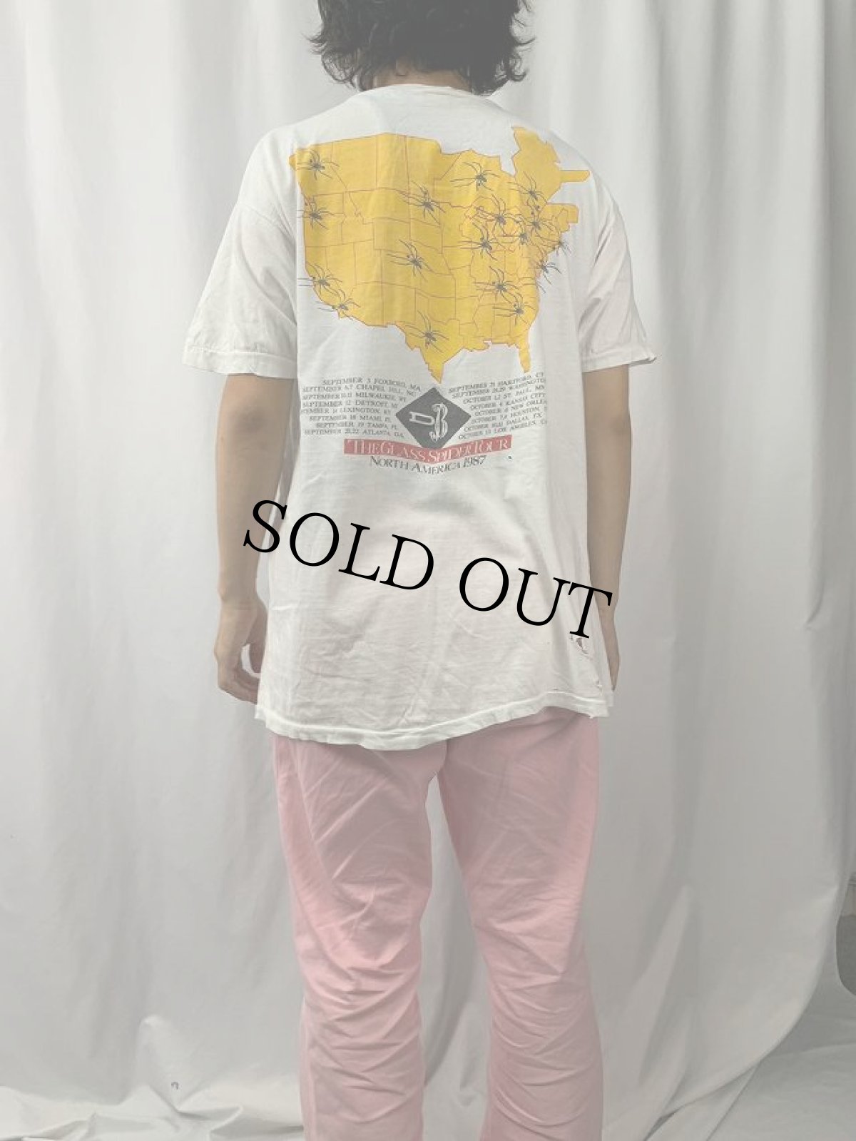 画像4: 80's David Bowie "THE GLASS SPIDER TOUR" ロックミュージシャンツアーTシャツ (4)