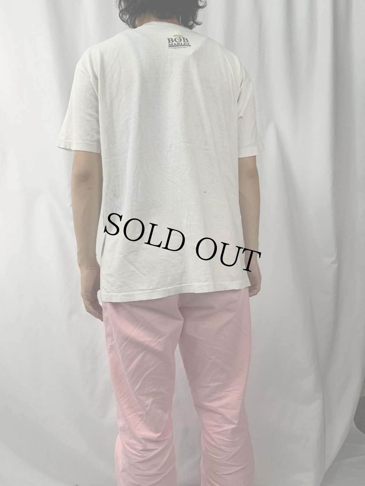 画像4: 90's BOB MARLEY USA製 レゲエミュージシャンTシャツ L (4)