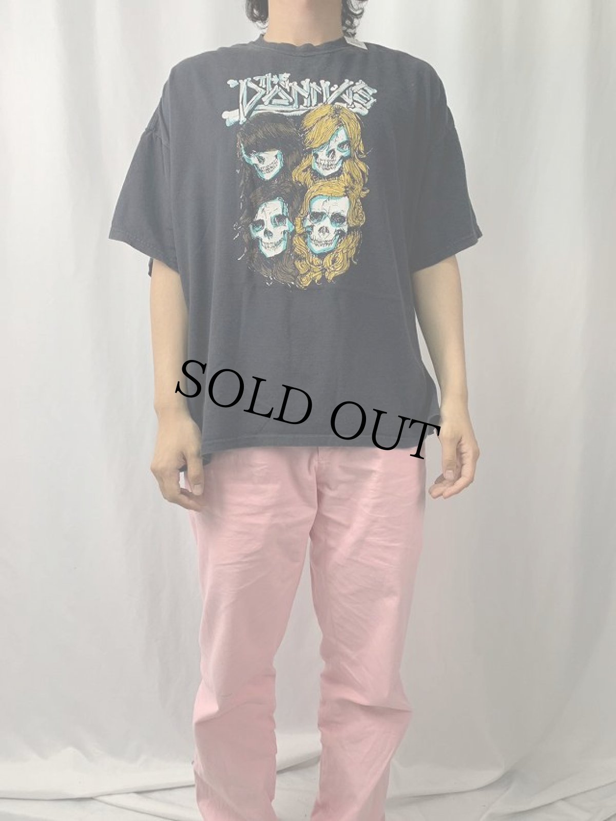 画像2: 90's THE DONNAS ガレージパンクバンド ツアーTシャツ BLACK 2XL (2)