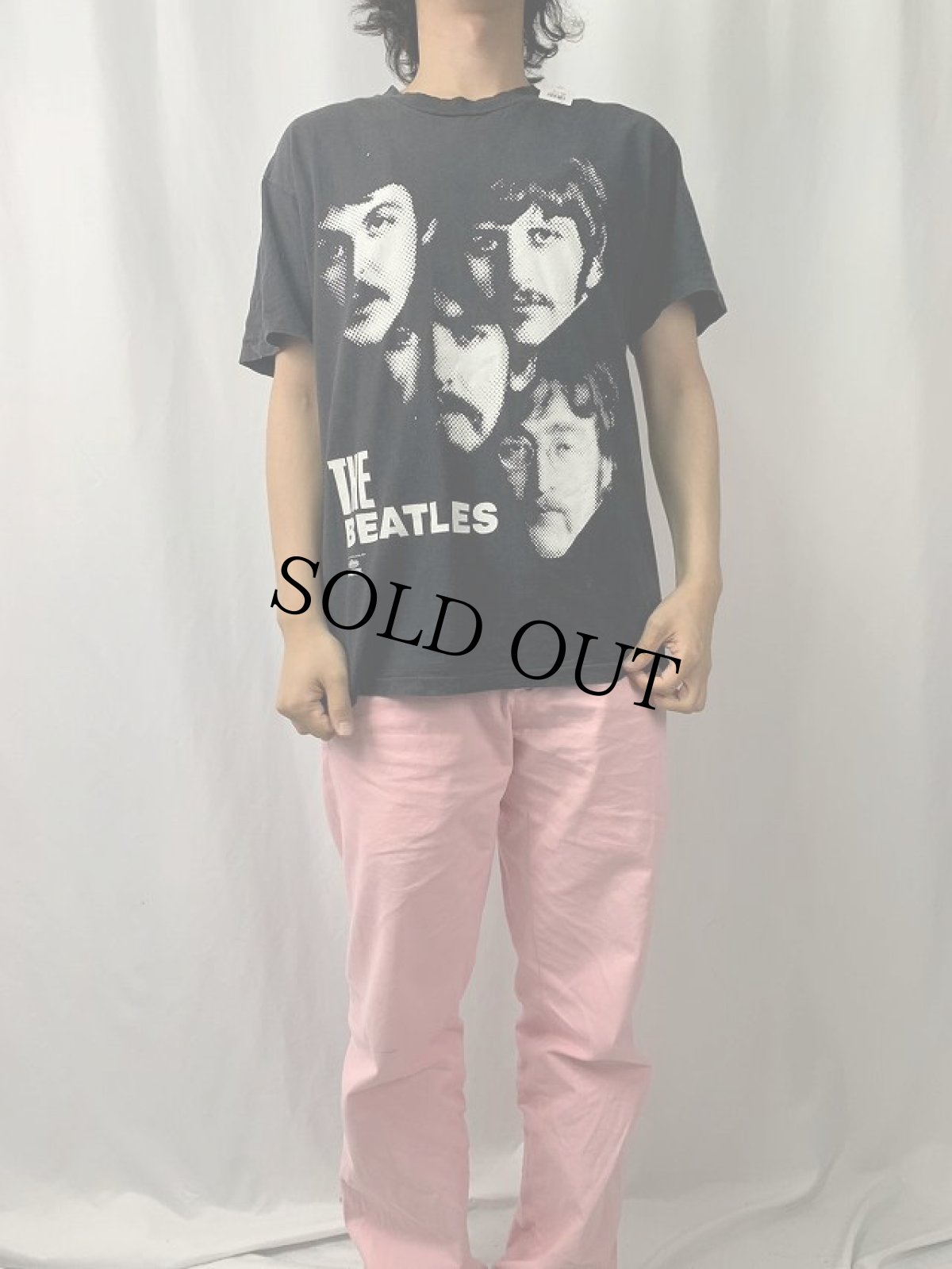 画像3: 90's THE BEATLES USA製 ロックバンドTシャツ L (3)