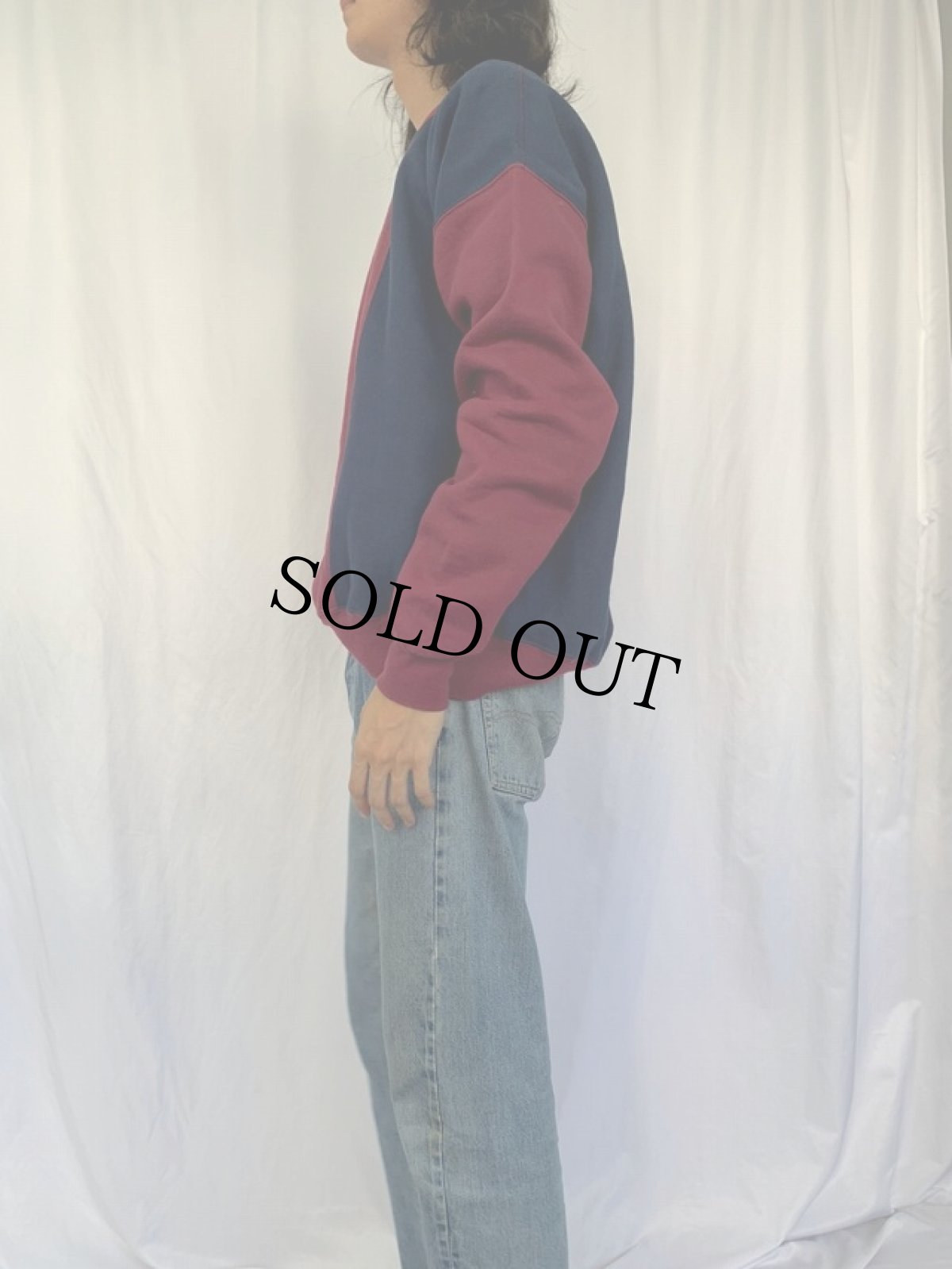 画像3: 90's RUSSEL ATHELETIC USA製 切り替えデザイン スウェット XXL (3)