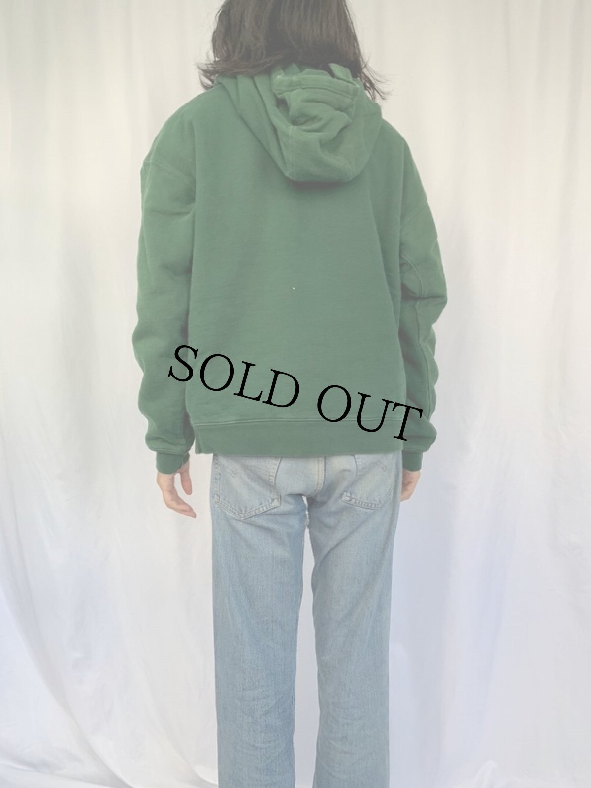 画像4: Arborwear "DAVEY" ロゴ刺繍スウェットフーディ L (4)