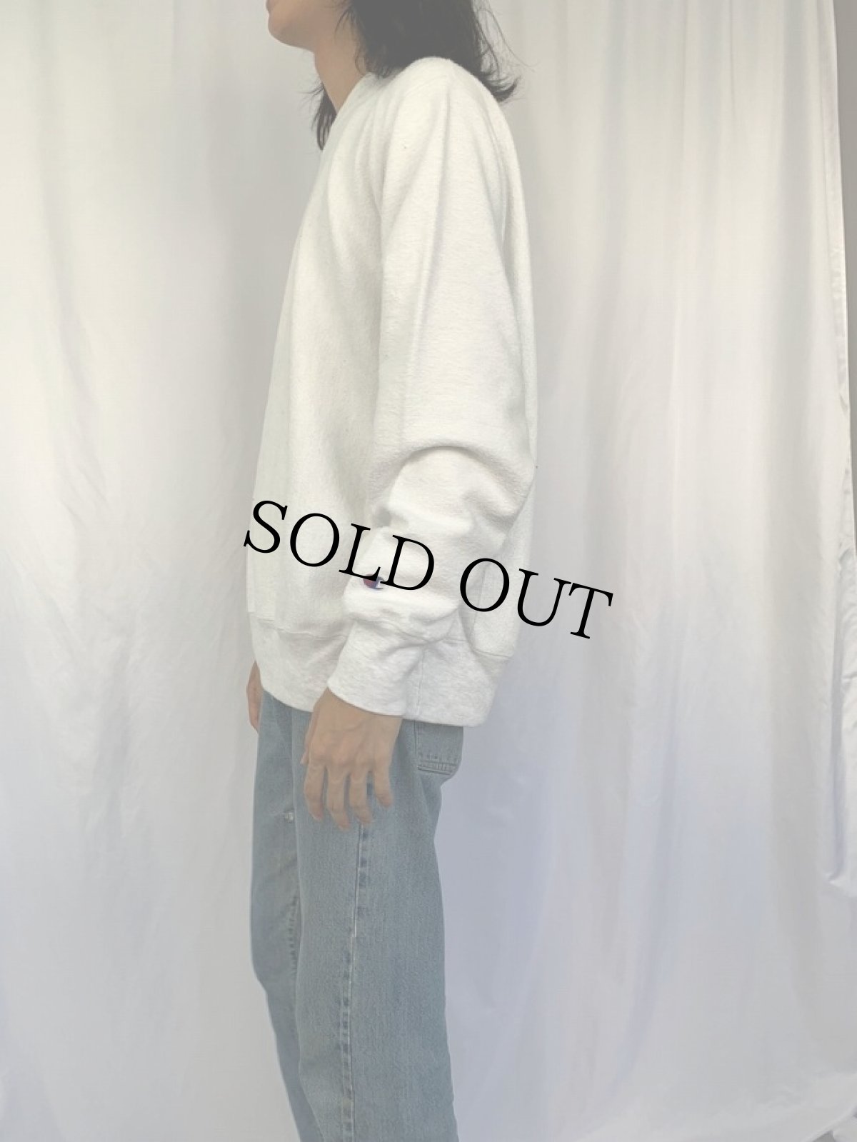 画像3: Champion REVERSE WEAVE インサイドアウトデザインスウェット L (3)