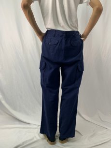 画像4: POLO Ralph Lauren リネン×コットン カーゴパンツ W35 (4)