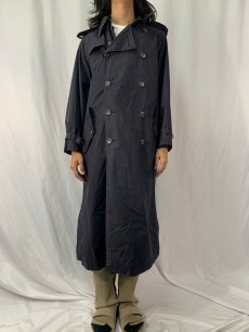 画像2: 90's Ralph Lauren コットントレンチコート S BLACK (2)