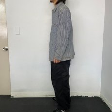 画像3: 40's Lee 98-J ロングL ヒッコリーストライプカバーオール size44 (3)