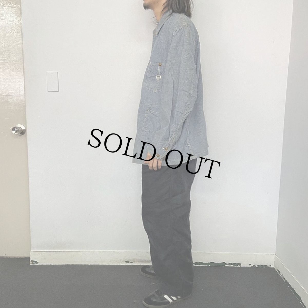 画像3: 60's Lee 96-J ピンストライプ カバーオール size46 (3)