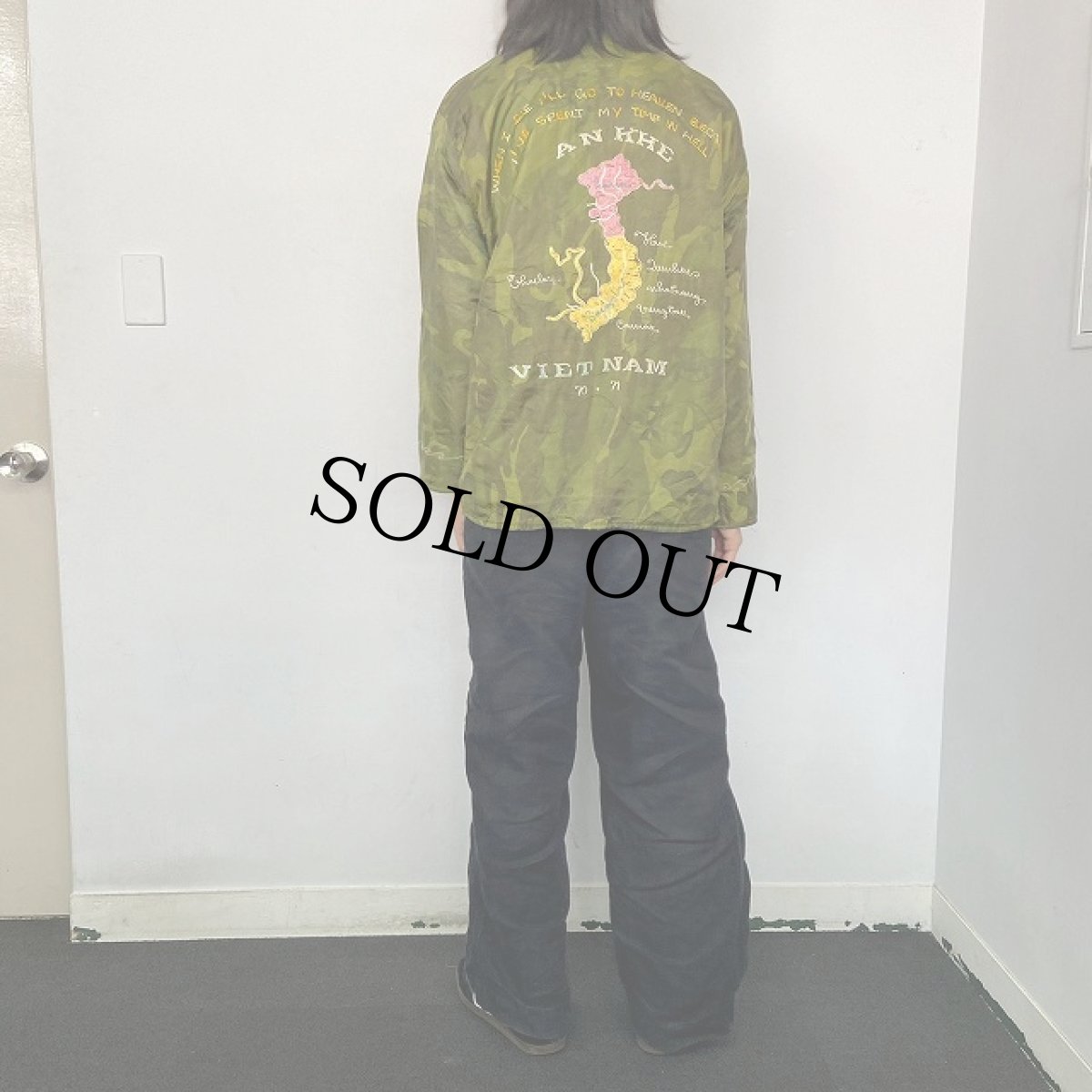画像3: 60's "AN KHE VIET NAM" キルティングカモ Vietnam Souvenir Jacket (3)