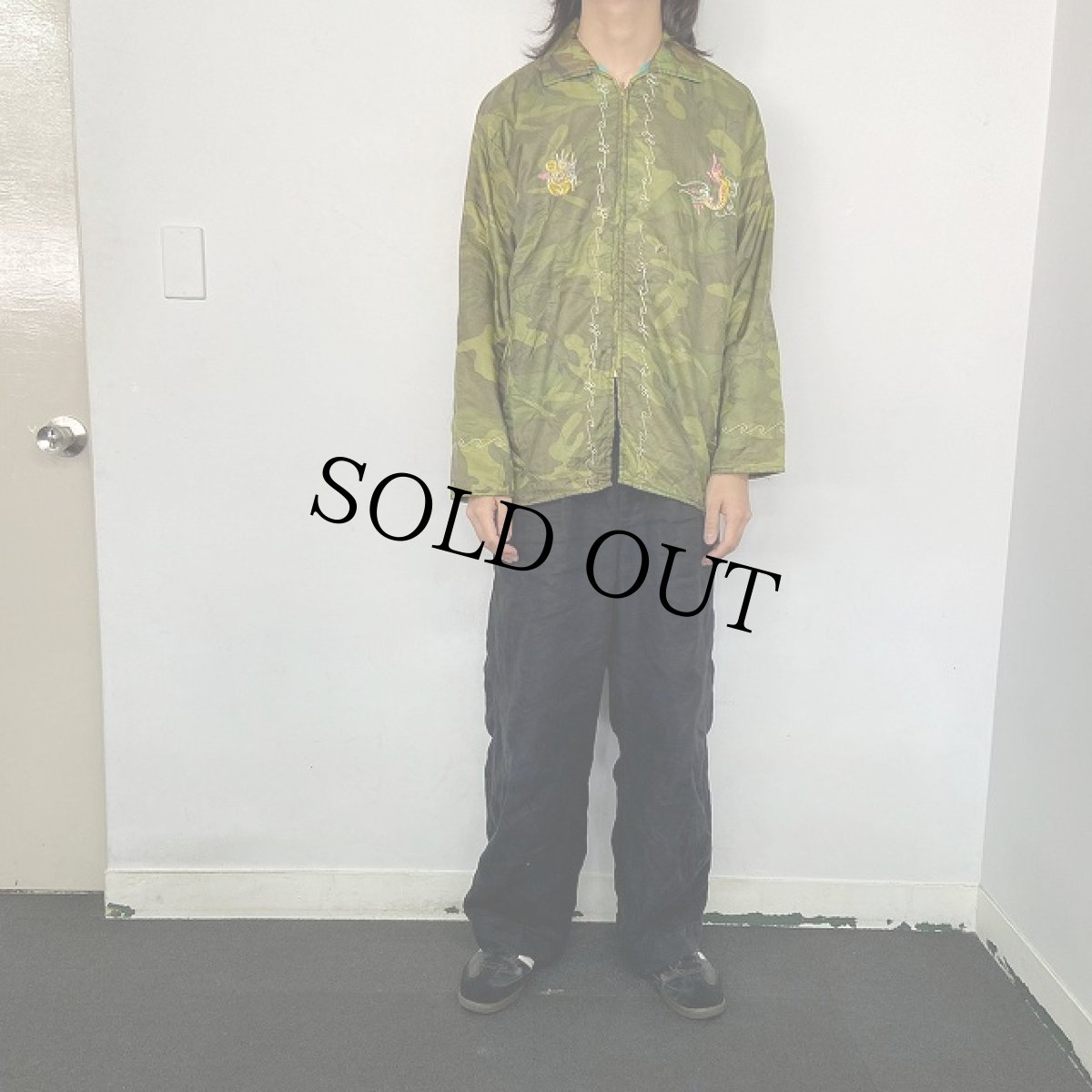 画像5: 60's "AN KHE VIET NAM" キルティングカモ Vietnam Souvenir Jacket (5)