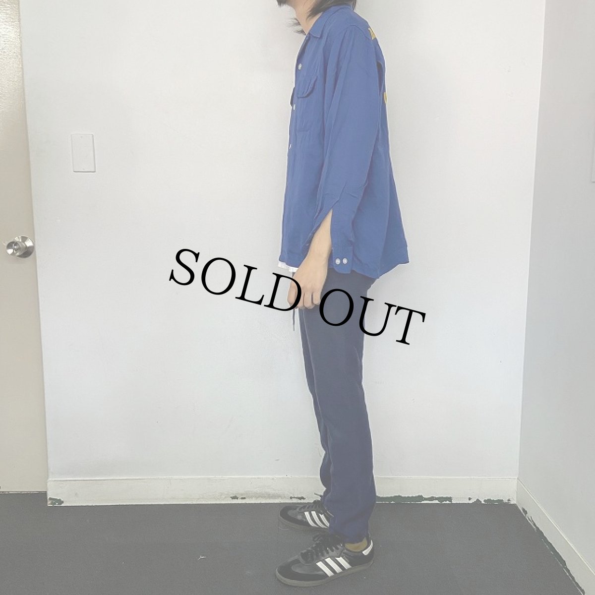 画像3: 50's Crown Prince "NVA STA Seattle" チェーン刺繍 L/S レーヨンシャツ (3)