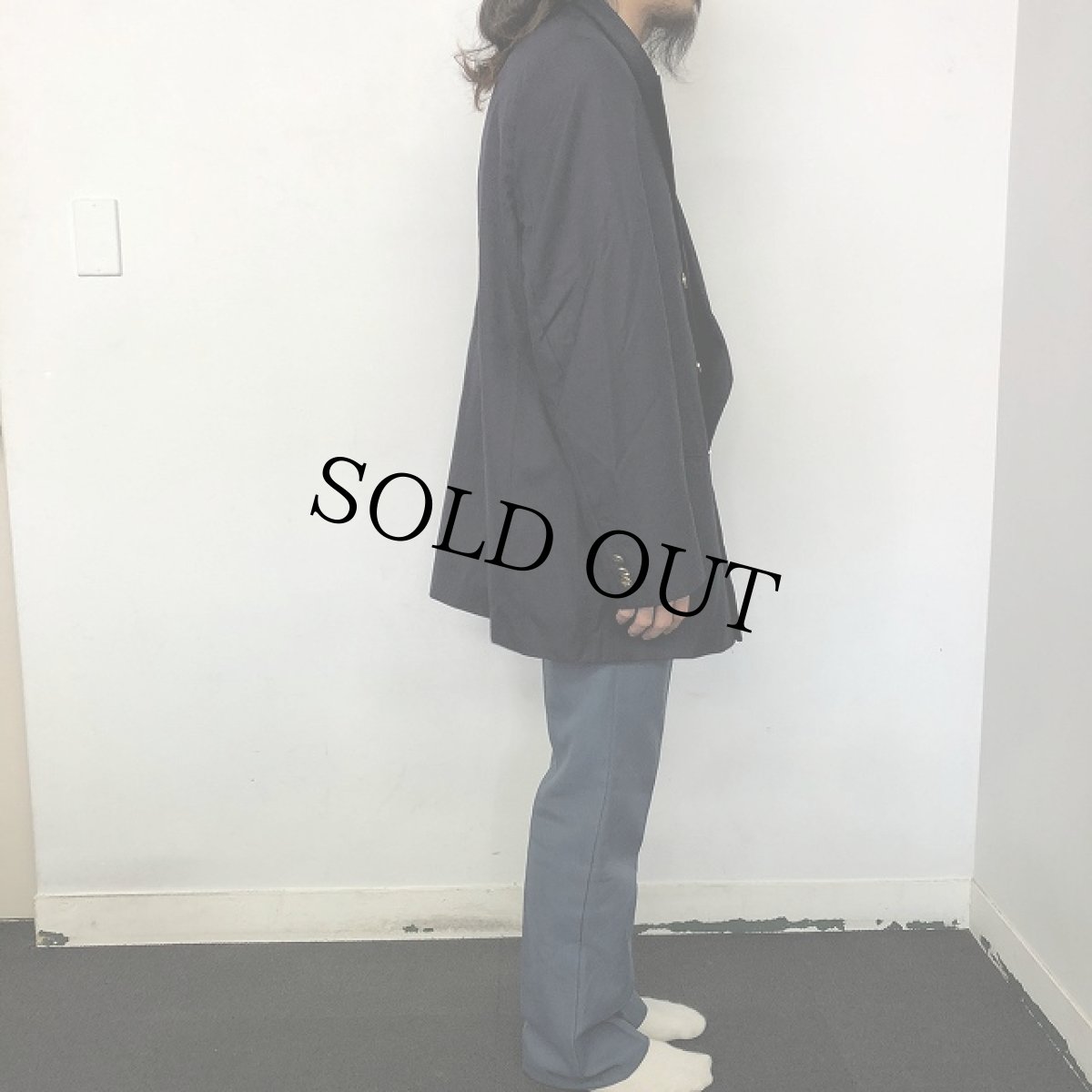 画像3: 80〜90's Burberrys ダブルブレスト ウールテーラードジャケット (3)