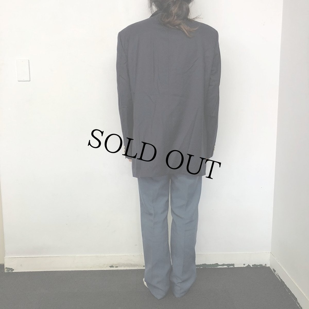 画像4: 80〜90's Burberrys ダブルブレスト ウールテーラードジャケット (4)