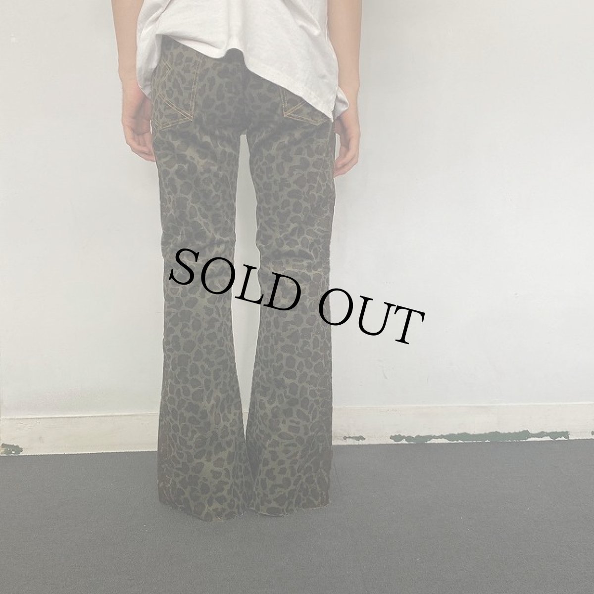 画像5: STRANGE TRIP "LOOSE ROCKER PANTS" GREEN LEOPARD 【M】 (5)