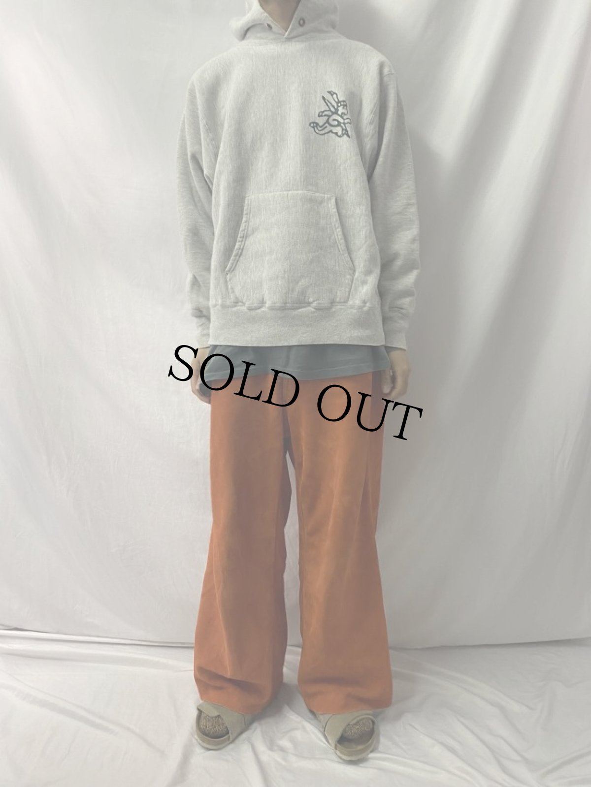 画像3: 80's Champion REVERSE WEAVE USA製 トリコタグ "ENFIELD TRACK" バックプリントフーディー L (3)