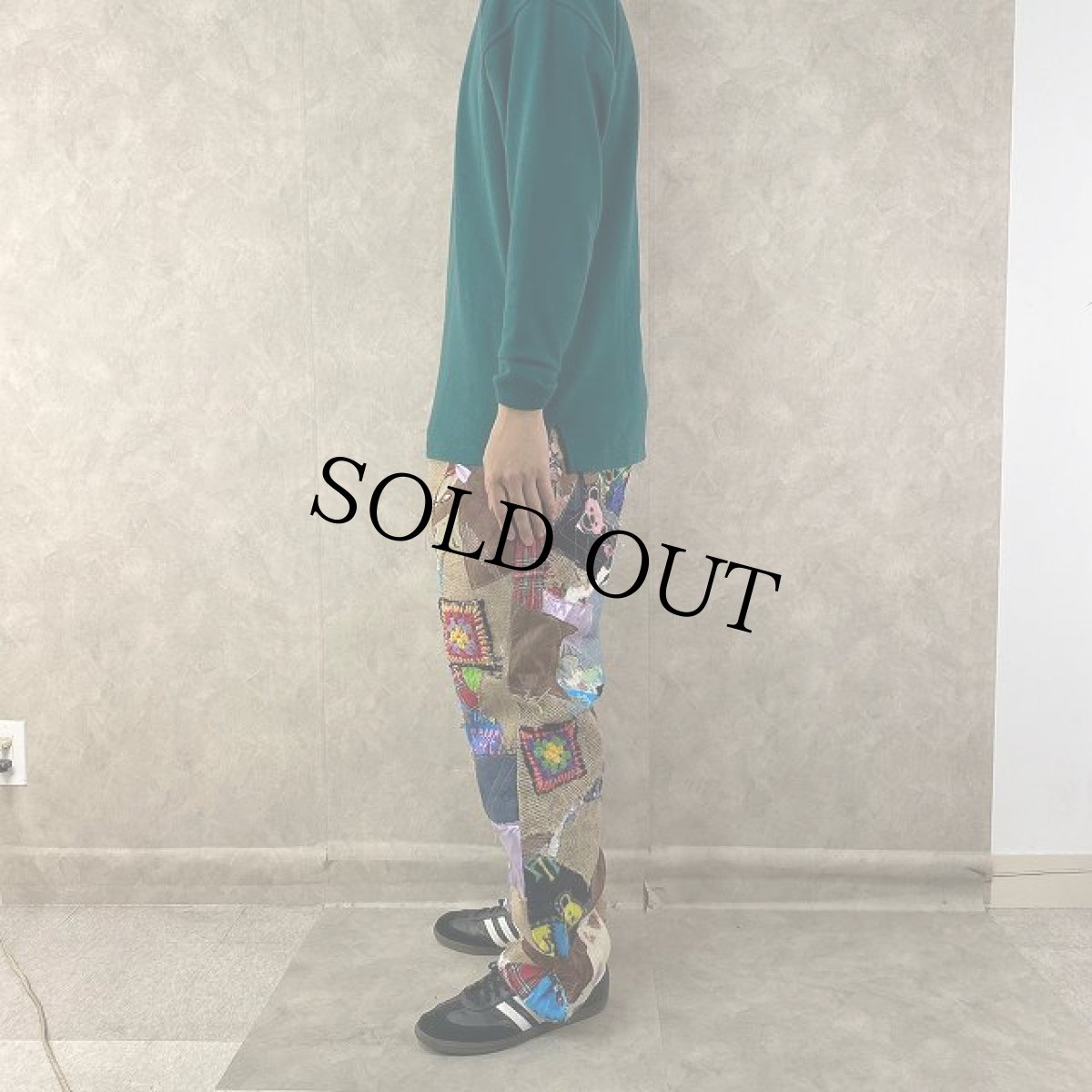 画像4: Bizzrad Levi's "Patchworked Japanese denims" パッチワークデニムパンツ W35 (4)