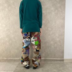 画像5: Bizzrad Levi's "Patchworked Japanese denims" パッチワークデニムパンツ W35 (5)