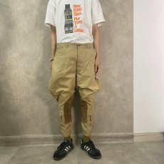 画像2: 30〜40's BAMBERGER'S MEN'S STORE レザー切り替え ジョッパーズパンツ W35 (2)