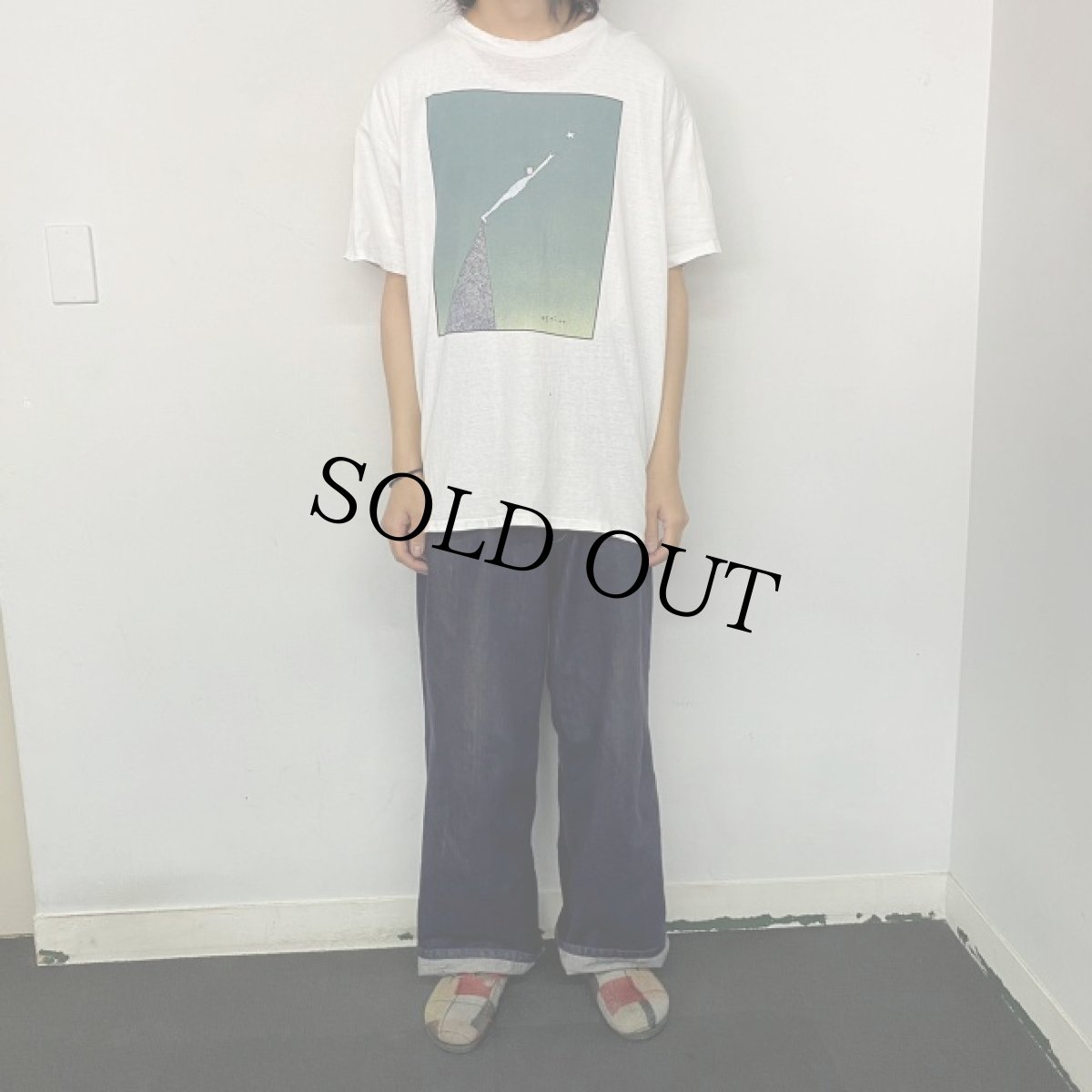 画像3: 90's Richard Stain "Man Reaching For A Star" USA製 アートTシャツ XL (3)