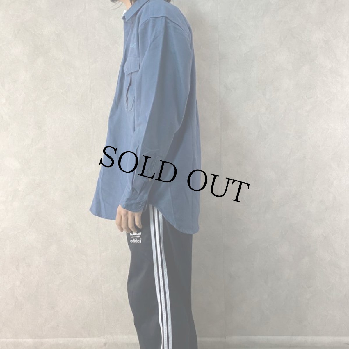 画像3: ZORLAC USA製 ロゴ刺繍ヘビーネルシャツ M タグ付き未使用 (3)