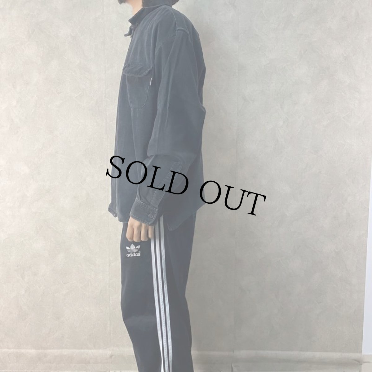 画像3: 90's STUSSY USA製 コーデュロイジャケット ブラック L (3)