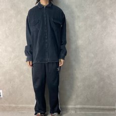 画像2: 90's STUSSY USA製 コーデュロイジャケット ブラック L (2)