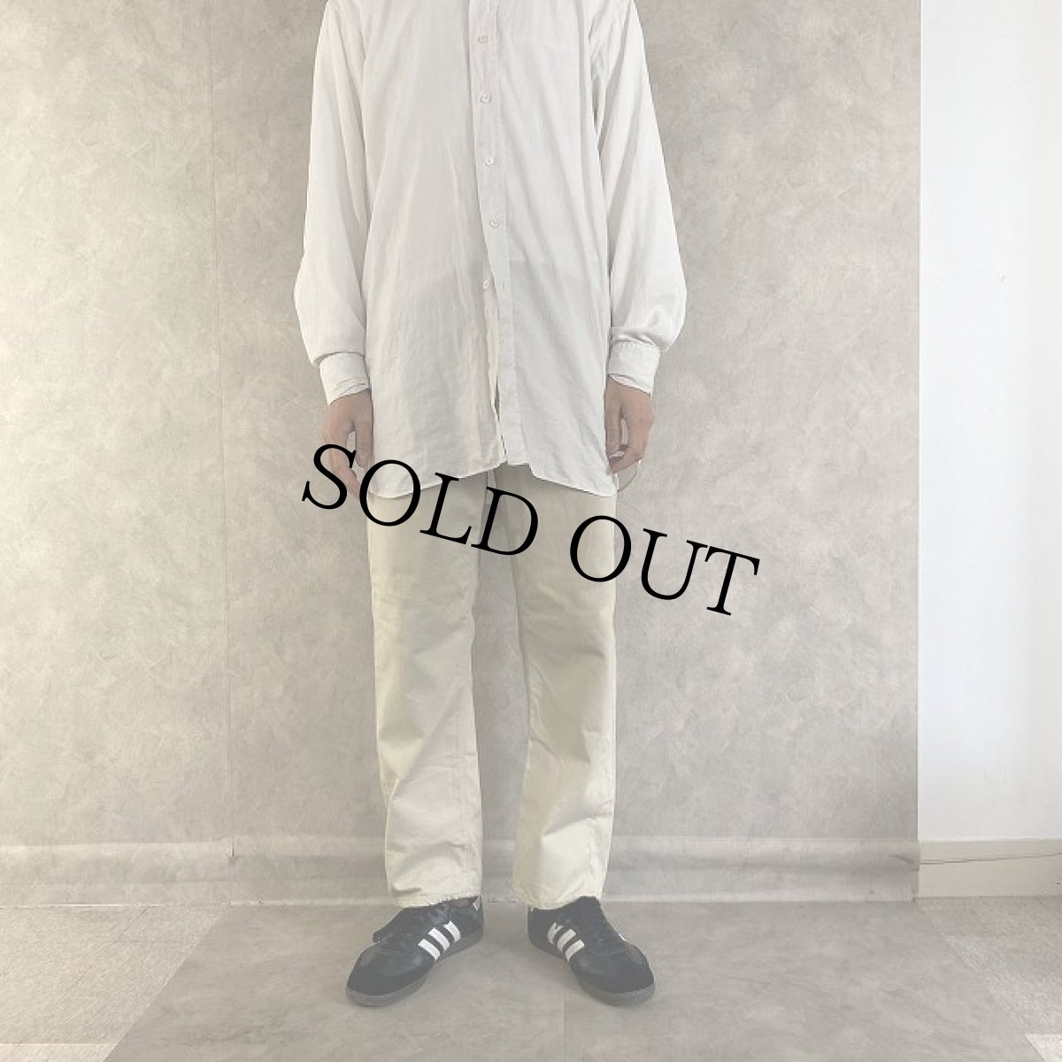 画像2: 60's LEVI'S 911B BIGE コットンピケパンツ W35 DEADSTOCK (2)