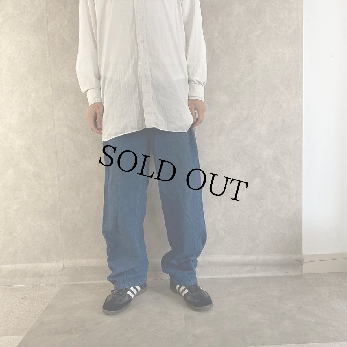 画像2: 40's U.S.NAVY デニムトラウザーズ W33 (2)