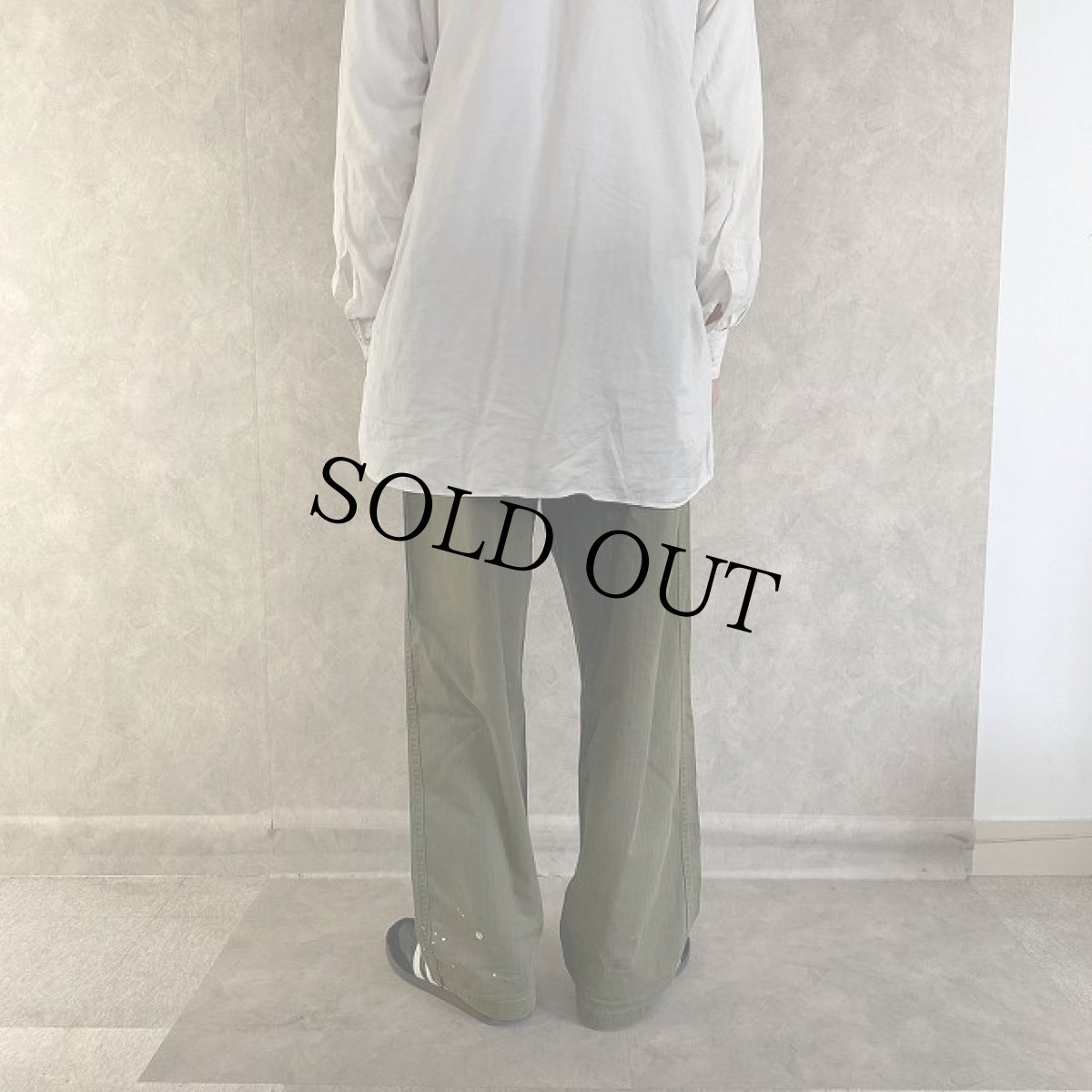 画像4: 40〜50's U.S.ARMY 13スター M-43 HBTベイカーパンツ W33 (4)