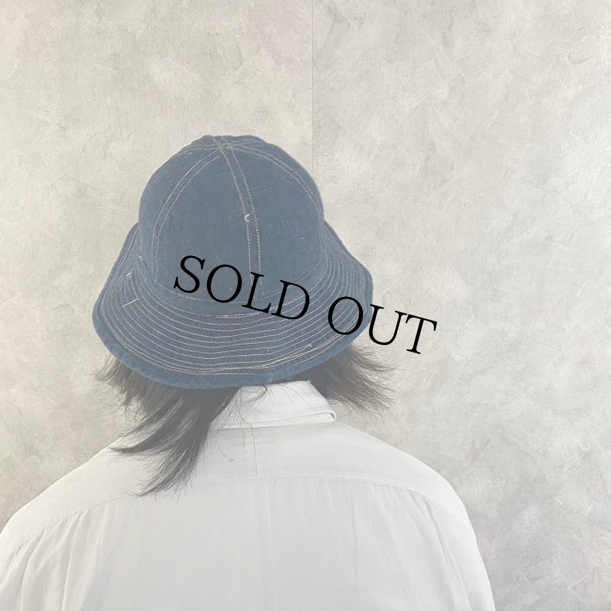 画像4: 40's U.S.ARMY M-37 デニムハット (4)