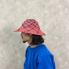画像3: ハンドメイド ペーパーヤーンハット (3)