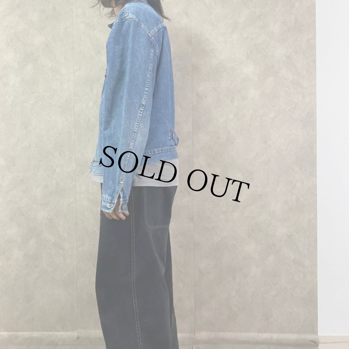 画像4: Ralph Lauren RRL 三ツ星 1stTYPE デニムジャケット L (4)