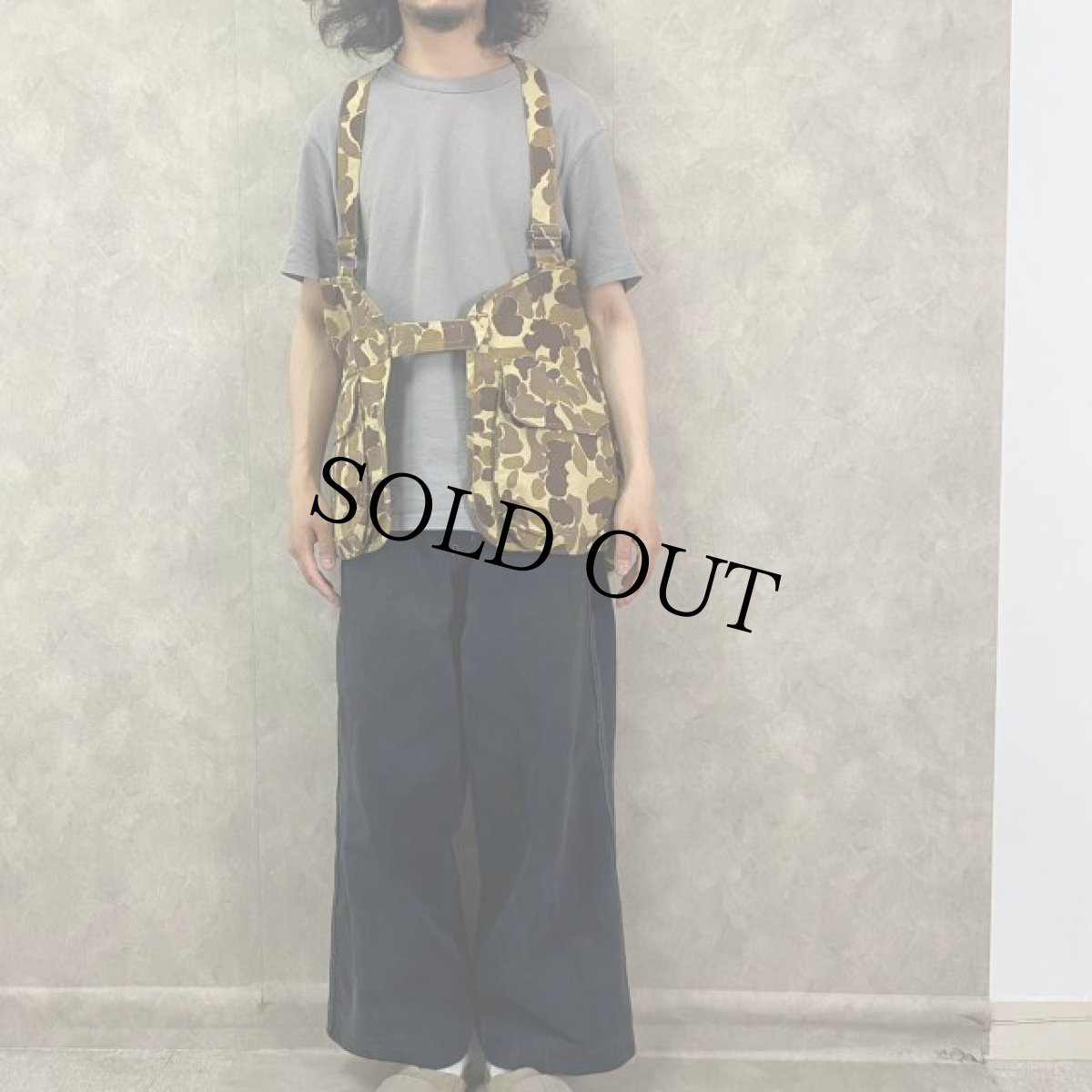 画像2: 80's Gamehide ダックハンターカモ ハンティングベスト M (2)