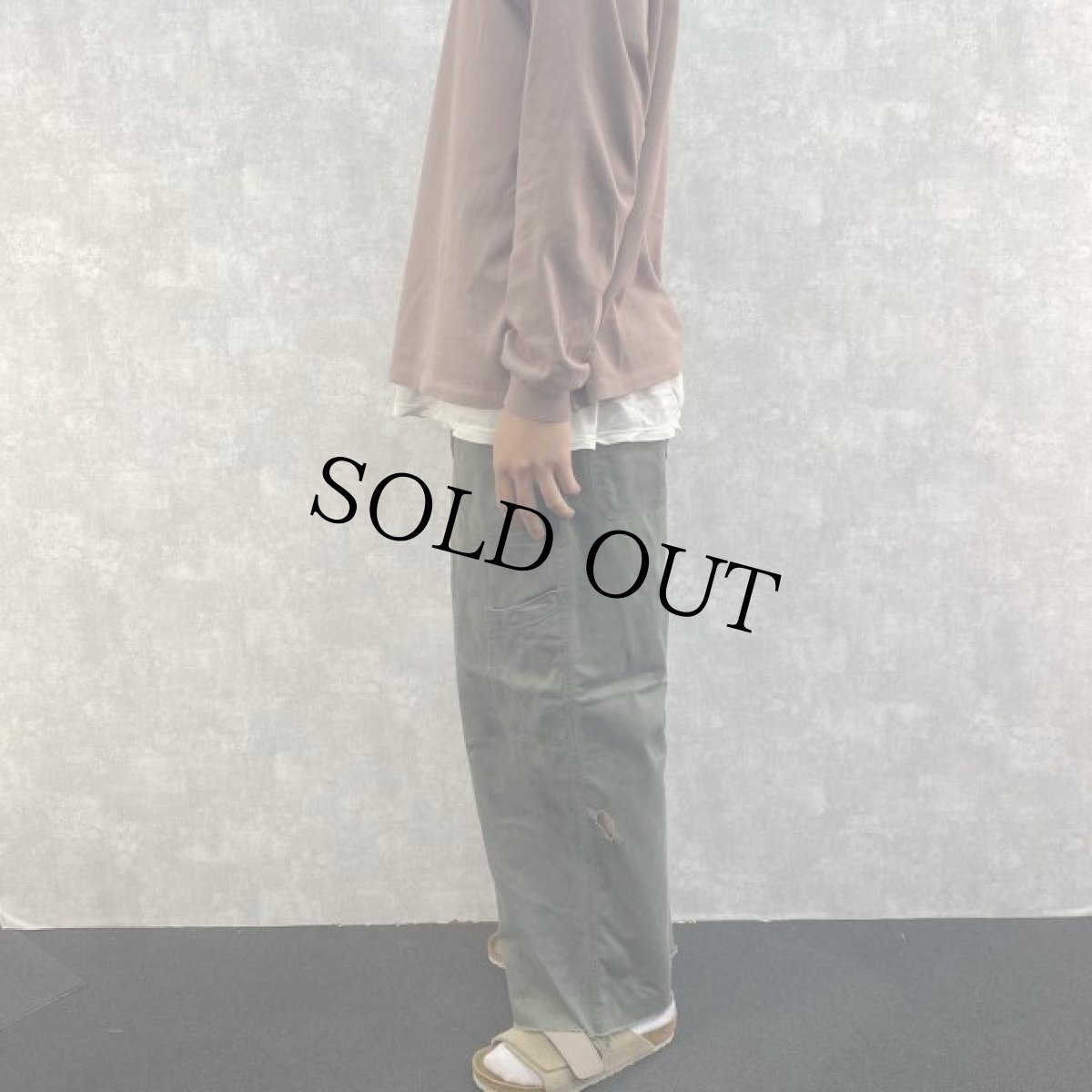 画像3: 50's US.AIRFORCE UTILITY COTTON TROUSERS SAGE GREEN 30L (3)