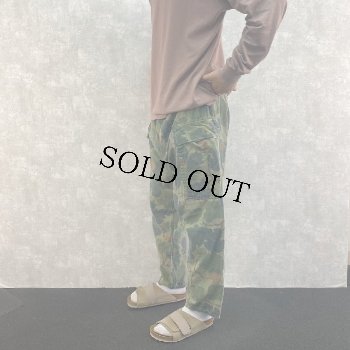 画像4: 60's KAMO USA製 ミッチェルパターン リバースブルカーゴパンツ W39 (4)