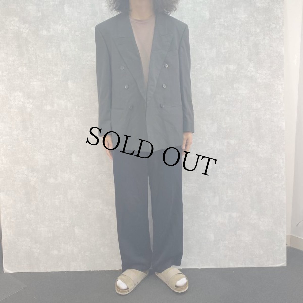 画像2: 90's Yves Saint-Laurent CANADA製 ダブルブレステッド テーラードジャケット (2)