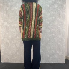 画像4: 90's COOGI 3D柄織り コットンニットセーター 3X (4)