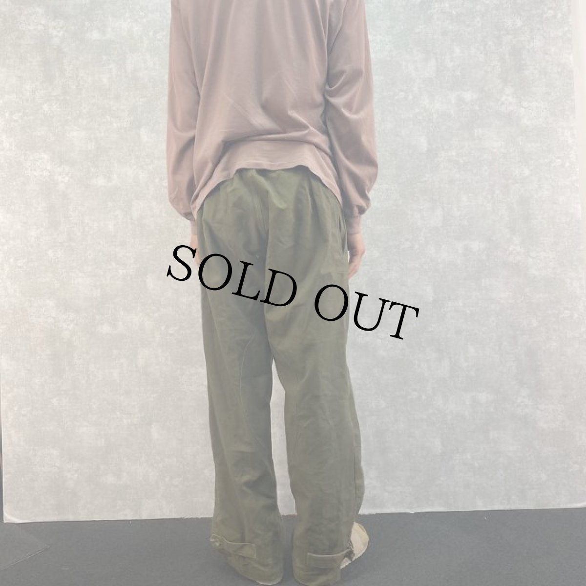 画像4: 60's FRENCH ARMY モーターサイクルオーバーパンツ (4)