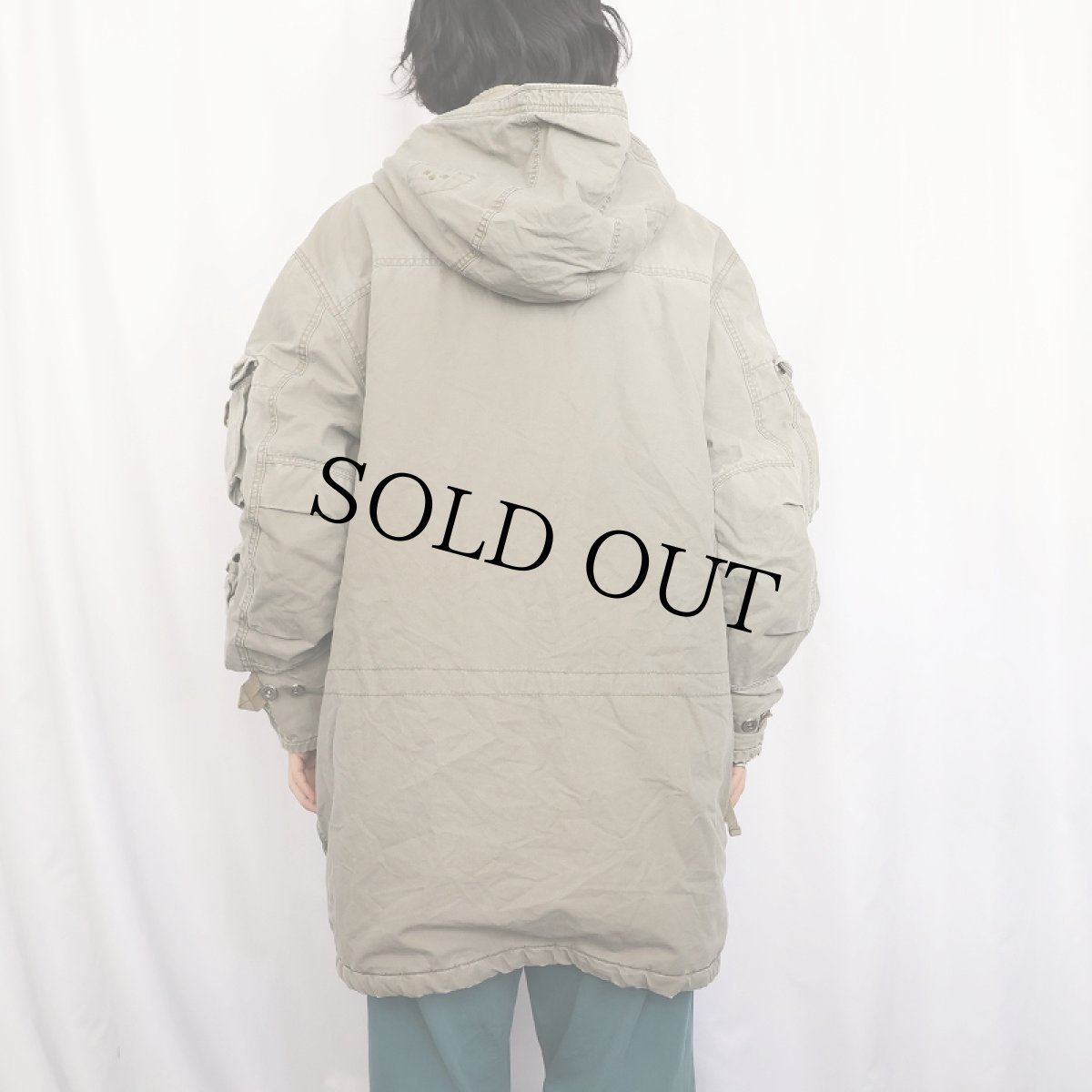 画像5: 2000's GAP "HEAVY DUTY REINFORCED" キルティングライナー ミリタリージャケット XL (5)