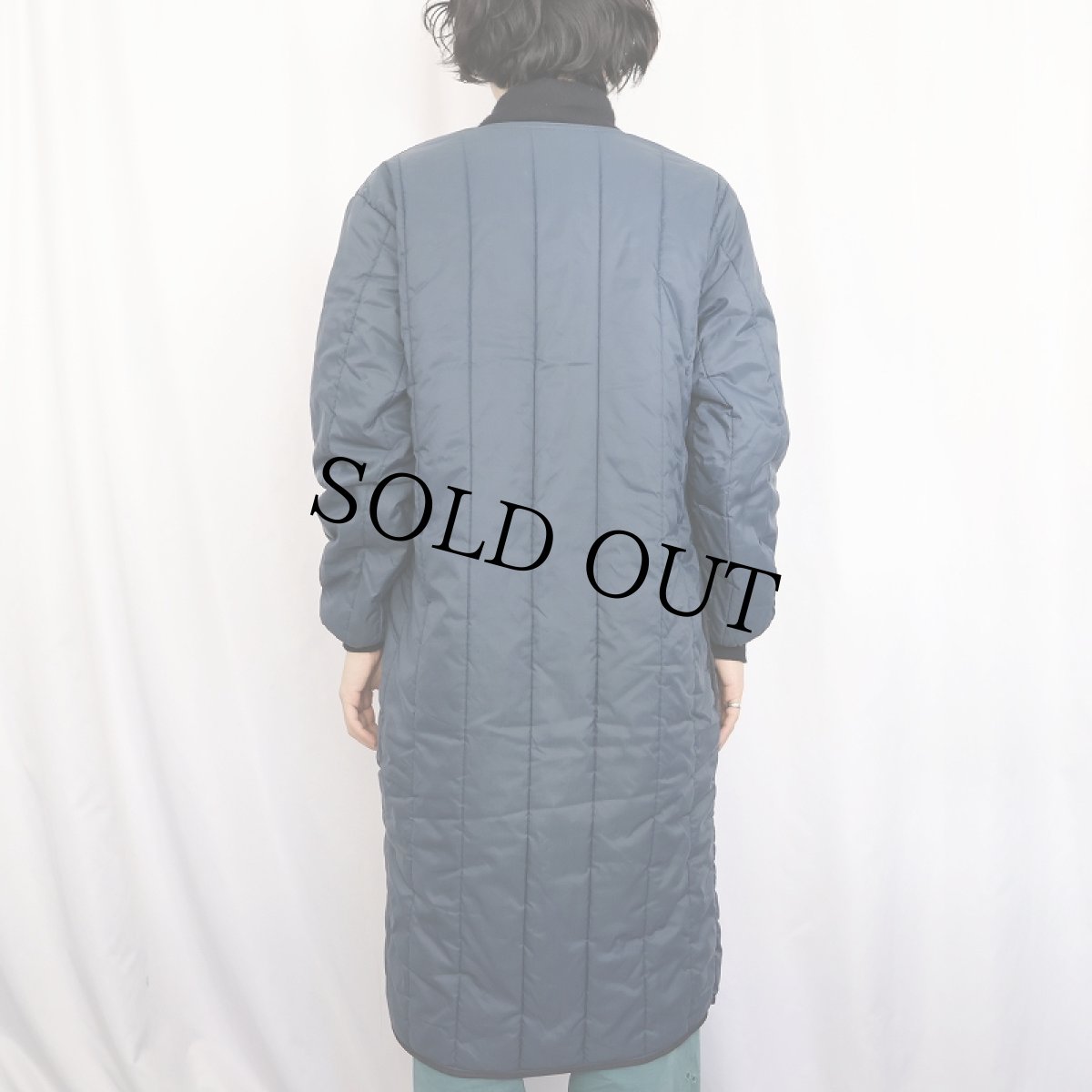 画像3: 〜80's RefrigiWear USA製 中綿入り キルティングライナーコート NAVY M (3)