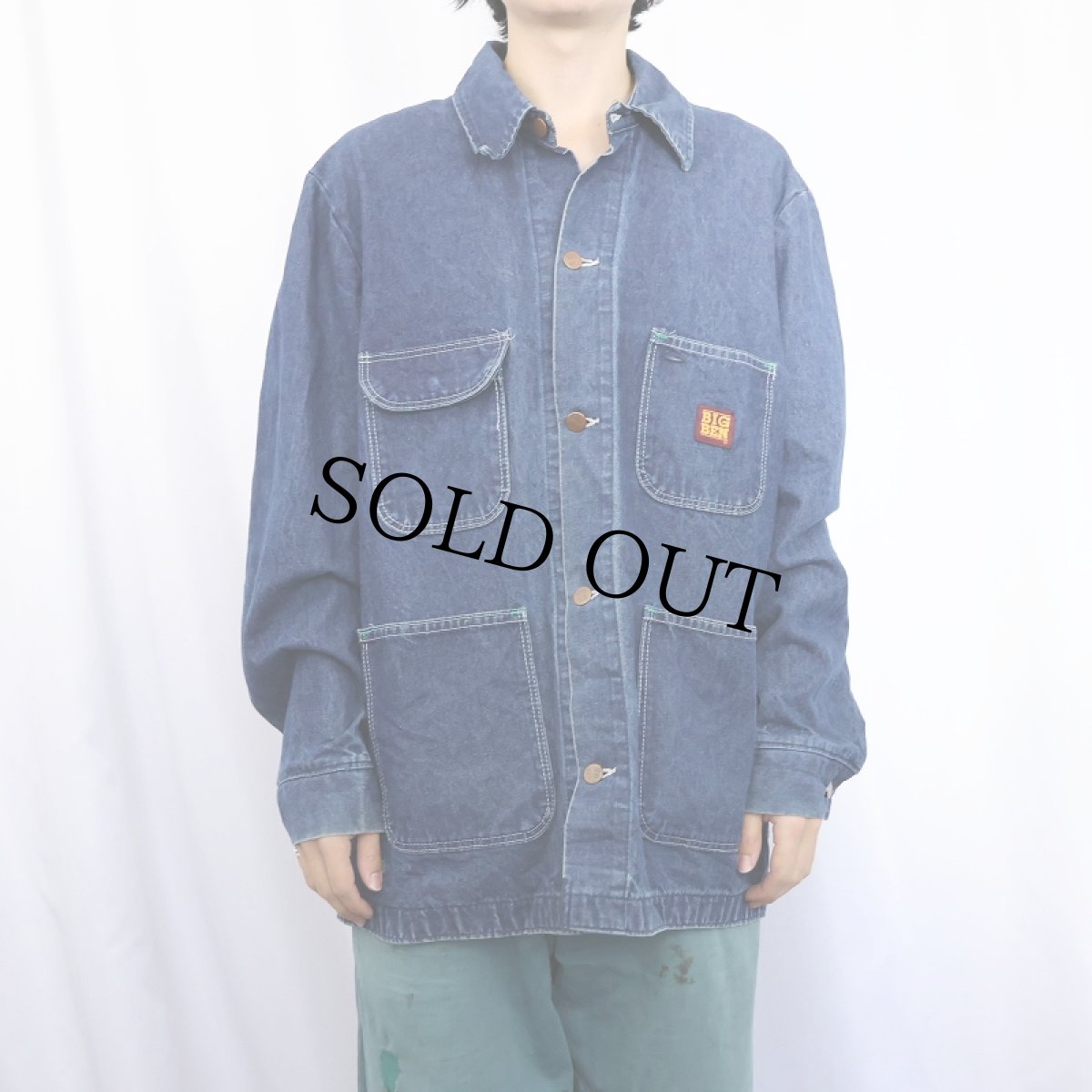 画像2: 70〜80's BIGBEN USA製 デニムカバーオール SIZE44 REGULAR (2)