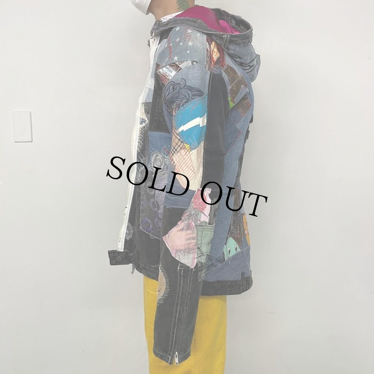 画像4: Bizzrad "Patchworked denim Jacket" パッチワーク デニムジャケット (4)