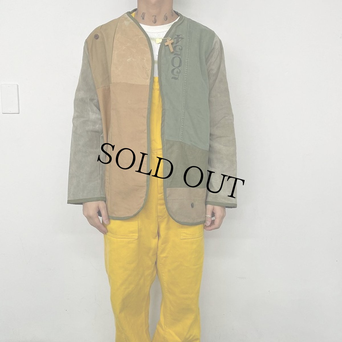 画像3: VINTAGEファブリック パッチワークジャケット (3)