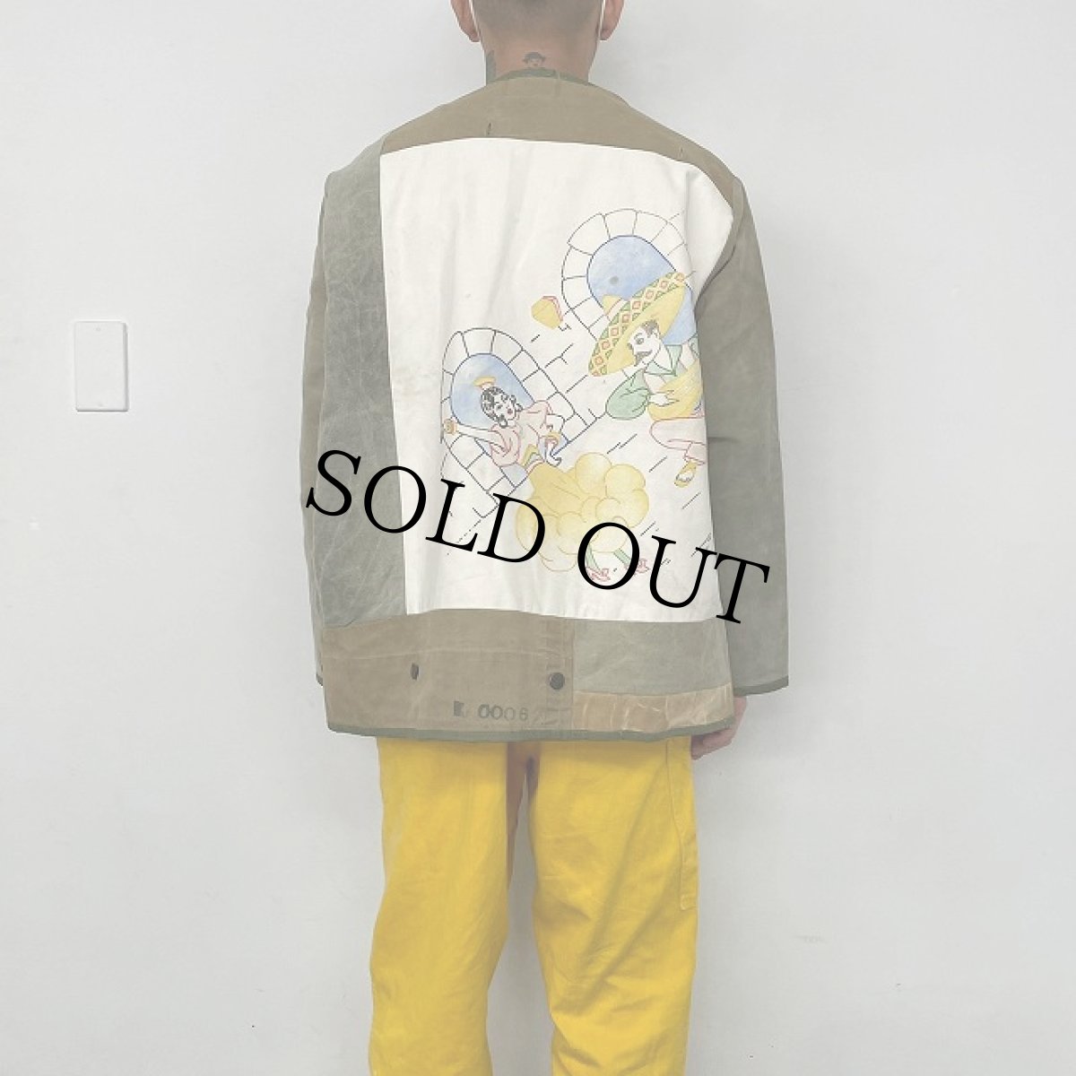 画像5: VINTAGEファブリック パッチワークジャケット (5)