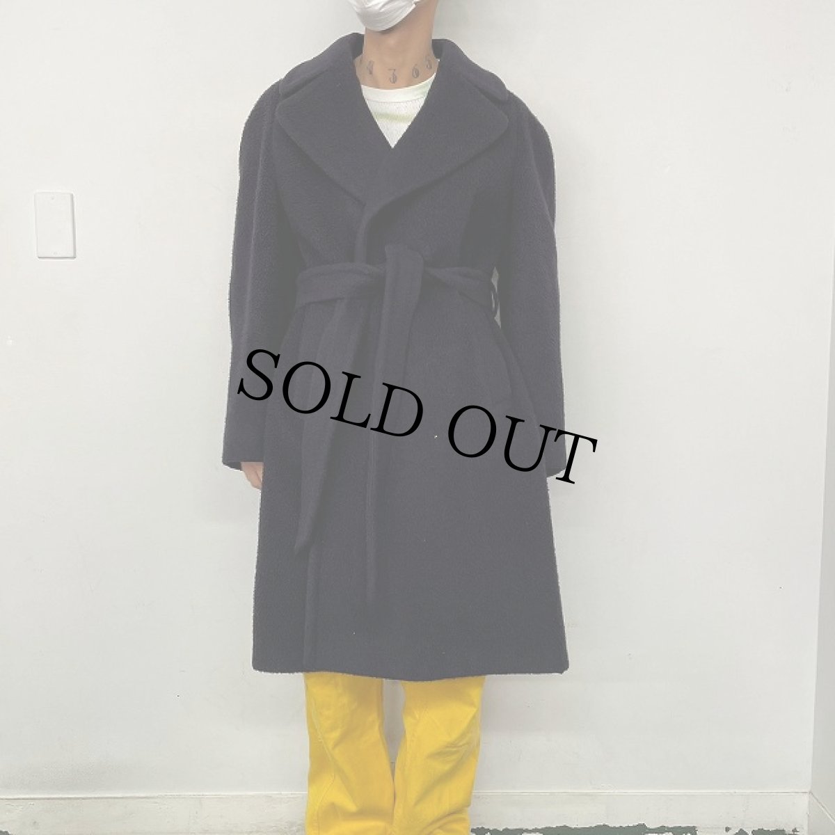 画像2: 60〜70's Burberrys for Harrods ENGLAND製 ウール×カシミア タイロッケンコート (2)