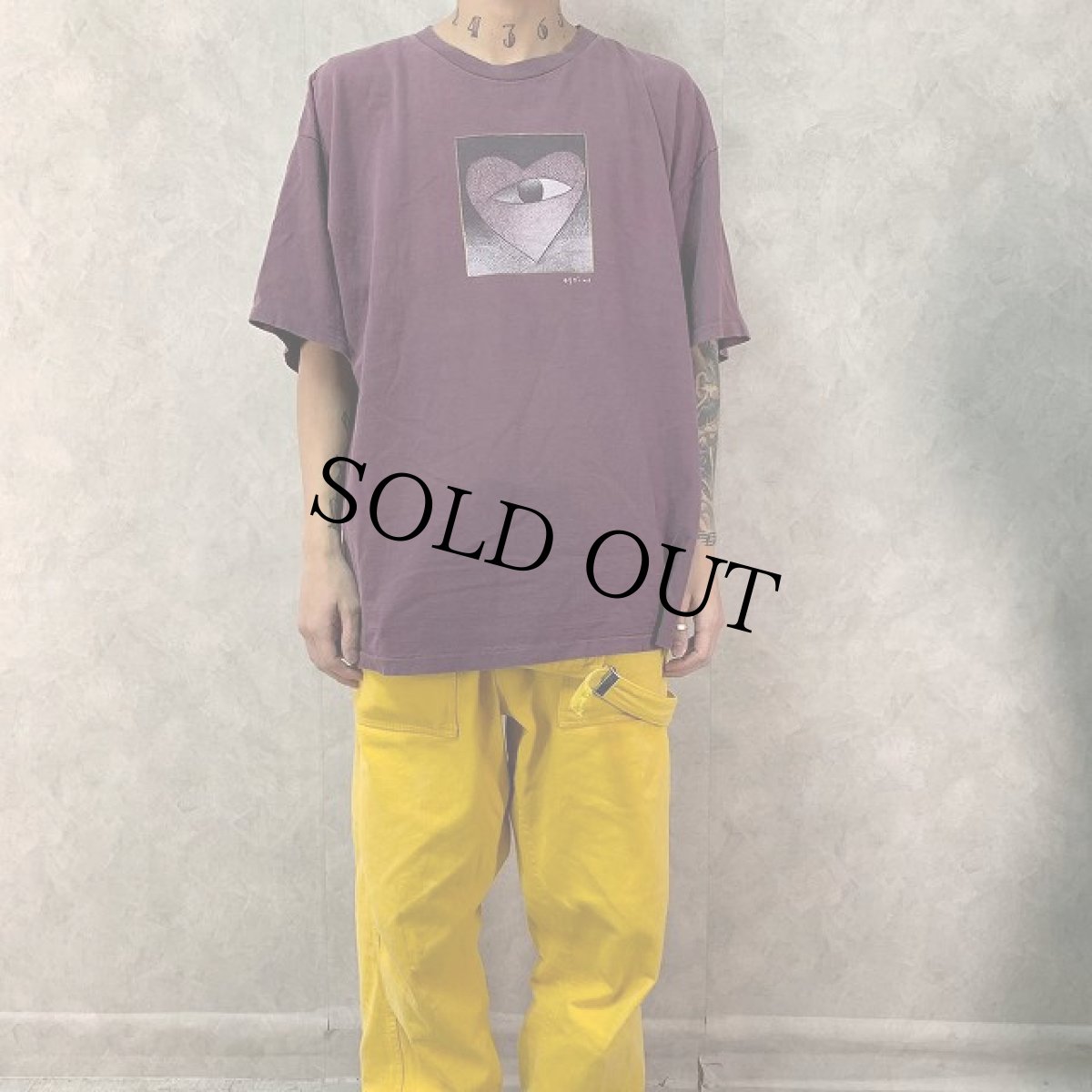 画像2: 90's Richard Stain "Mind's eye" USA製 アートTシャツ XXL (2)