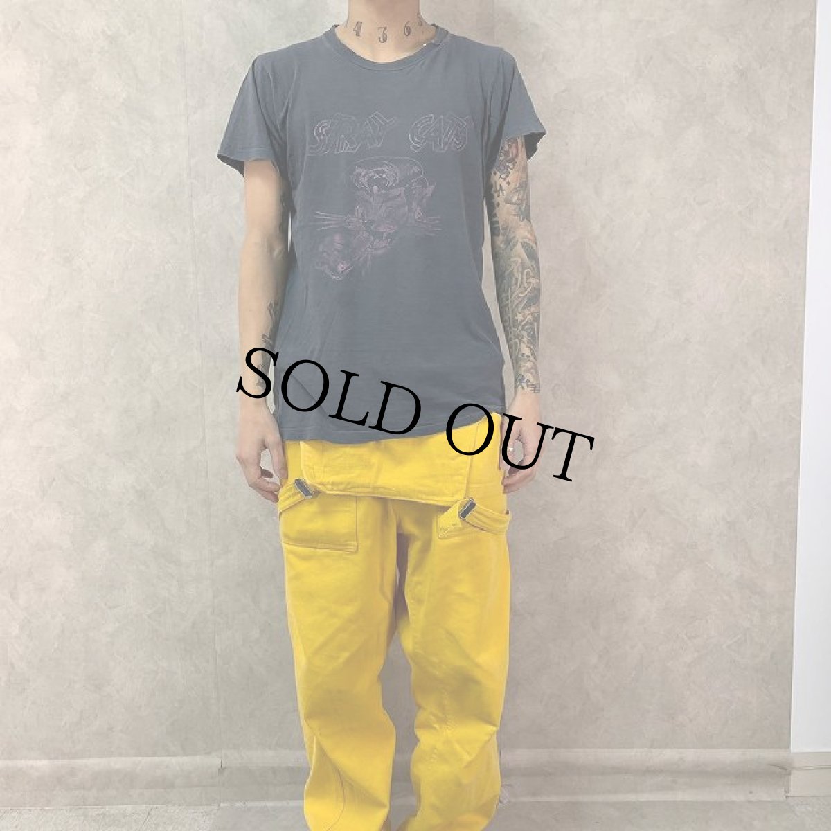 画像3: 80's STRAY CATS "1982 built for speed" ロカビリーバンドツアーTシャツ (3)